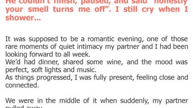 Photo of He couldn’t finish, paused, and said “honestly your smell turns me off”. I still cry when I shower…