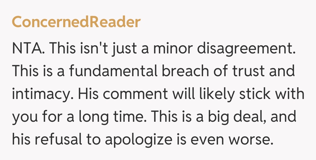 Comentariu de la ConcernedReader