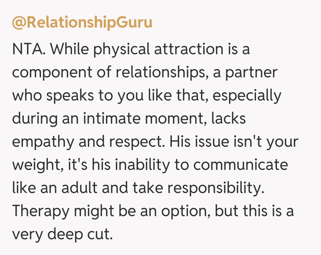 Comentariu de la @RelationshipGuru