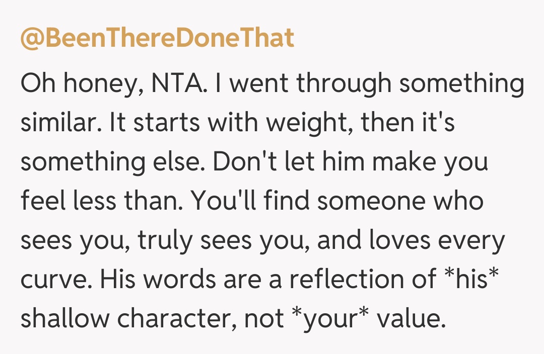 Comentariu de la @BeenThereDoneThat